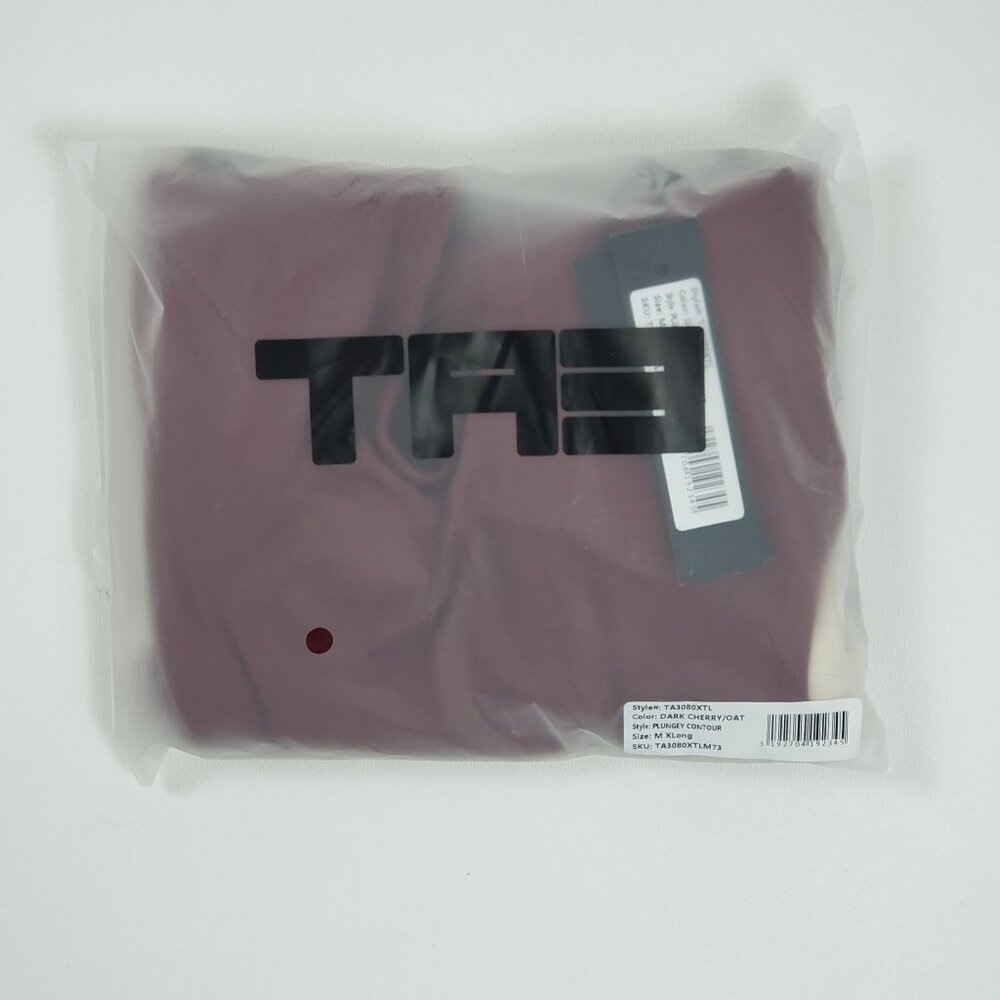 TA3 Plungey Contour One Piece Swimsuit Dark Cherry/Oat Medium X-Long Shaping NWT - Picture 12 of 13